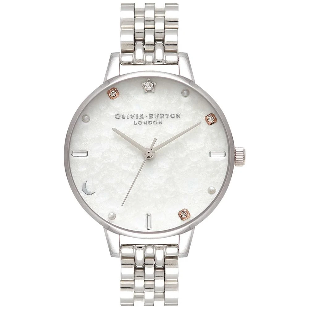 商品Olivia Burton|Women's Celestial Stainless Steel Bracelet Watch 34mm,价格¥1316,第1张图片