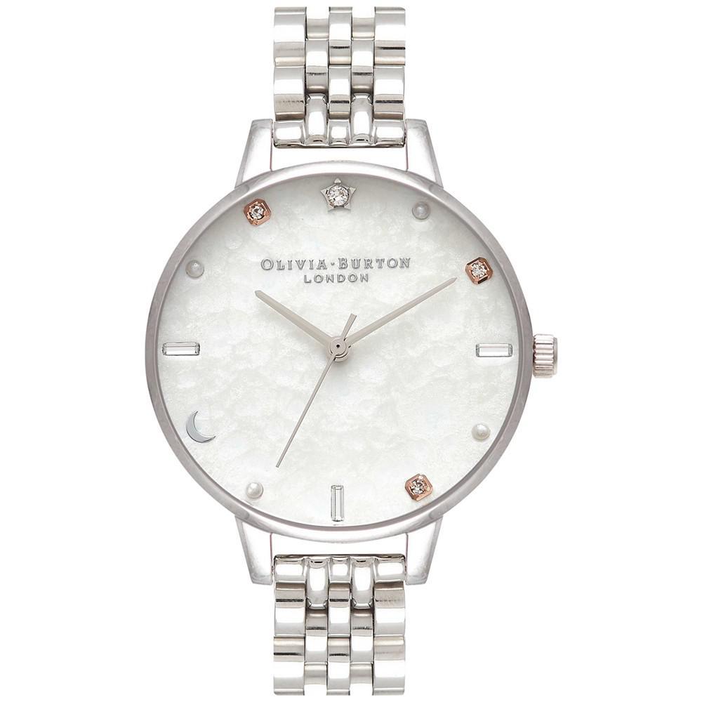 商品Olivia Burton|Women's Celestial Stainless Steel Bracelet Watch 34mm,价格¥862,第1张图片