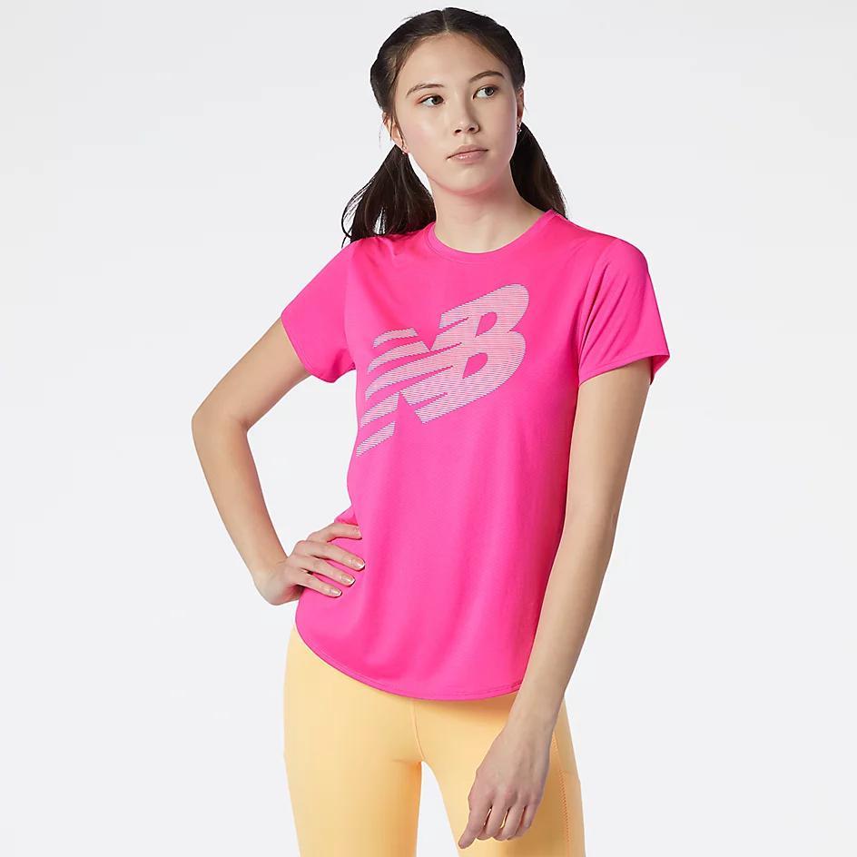 商品New Balance|Printed Accelerate Short Sleeve,价格¥108,第1张图片