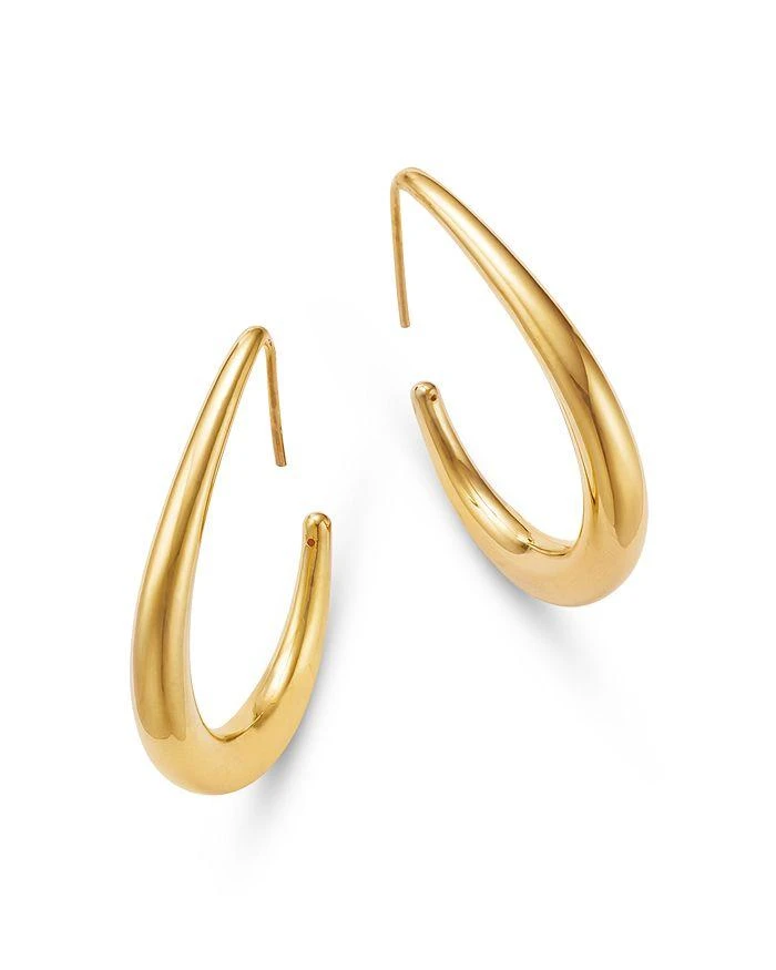 商品Bloomingdale's Fine Collection|Bloomingdale's Polished Graduated Electroform Medium Hoop Earrings in 14K Yellow Gold,价格¥6618,第1张图片详细描述