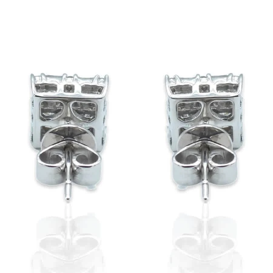 商品Tresorra|18K White Gold Diamond Stud Earrings,价格¥6906,第3张图片详细描述