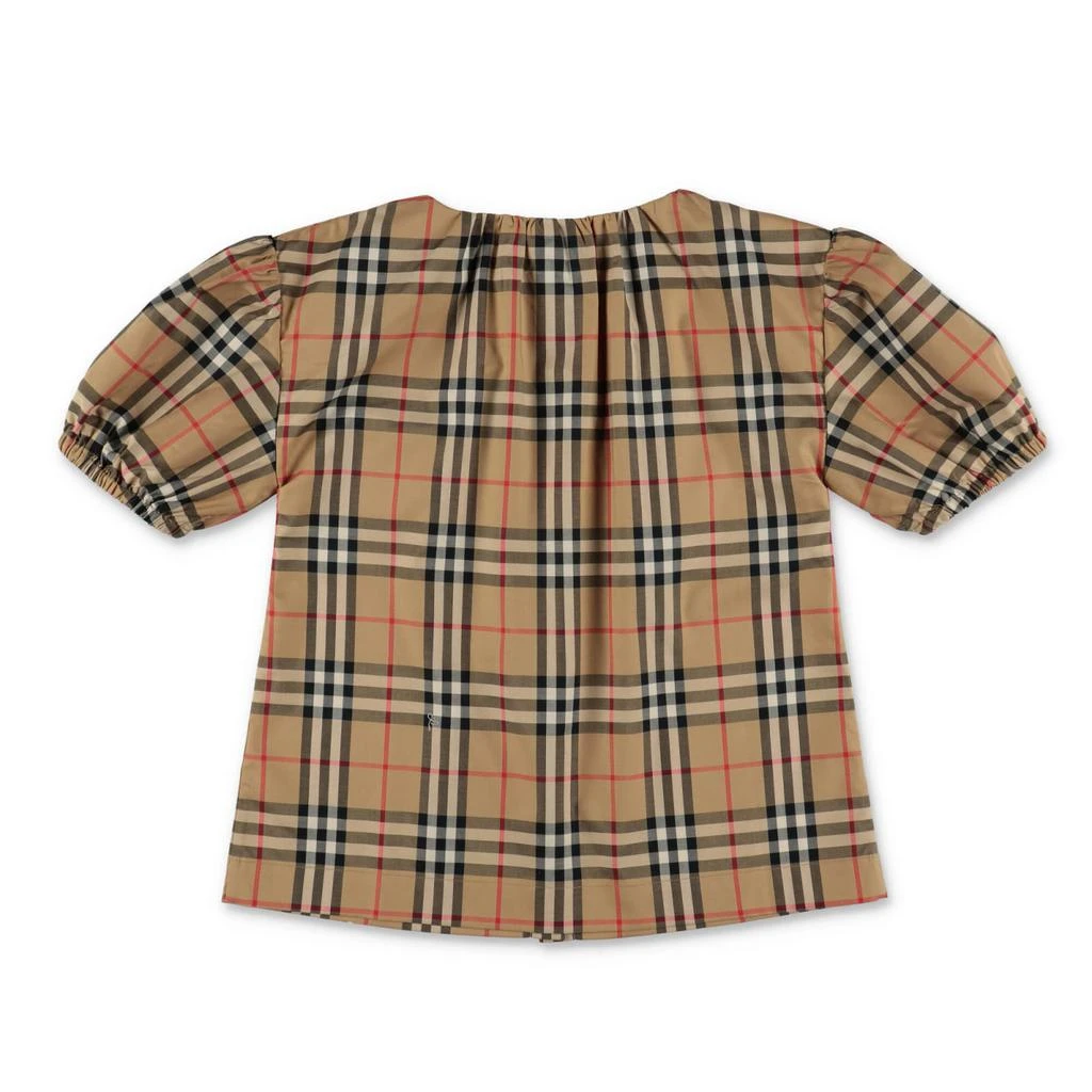 商品Burberry|Blusa Sheryl Check In Popeline Di Cotone Bambina,价格¥2614,第2张图片详细描述