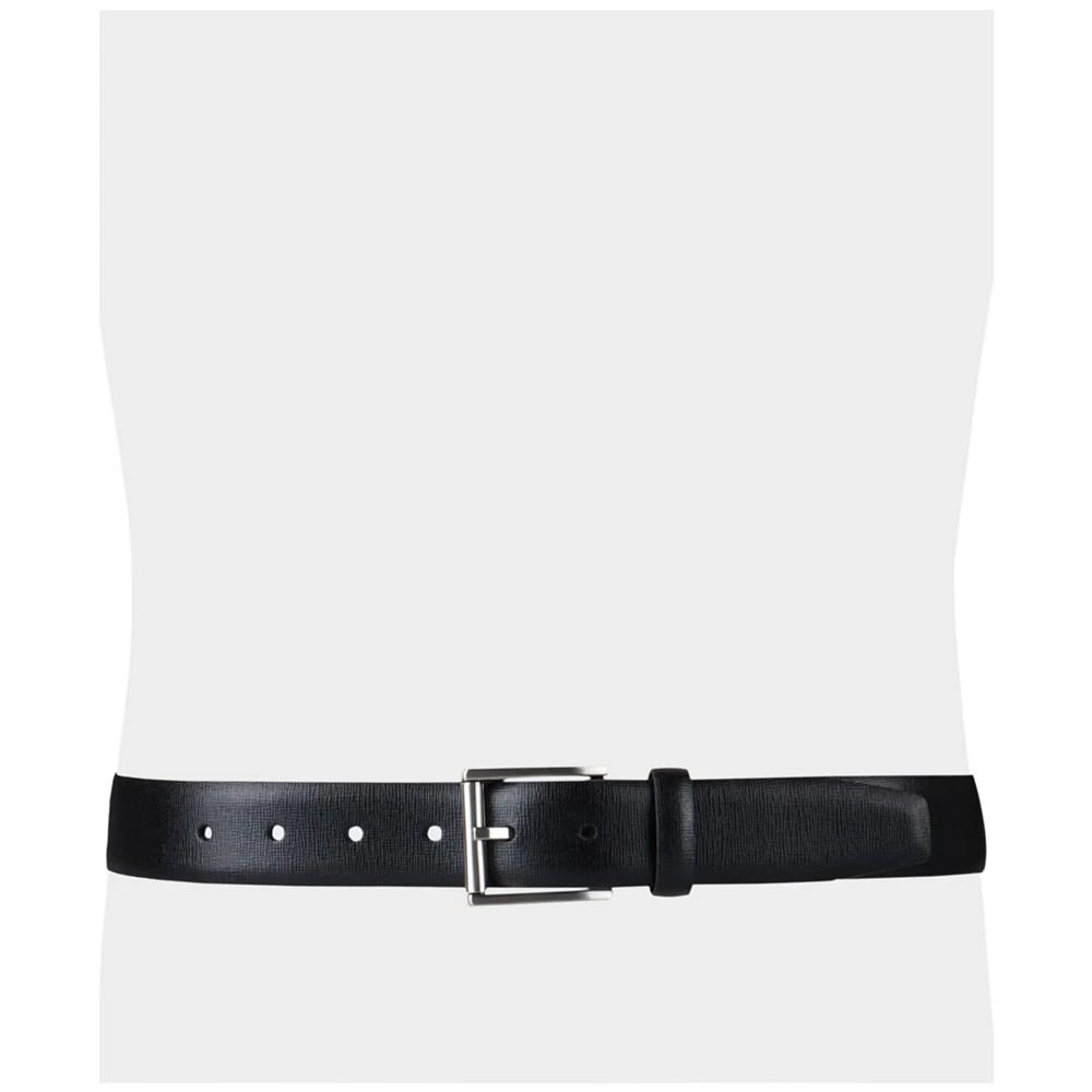 商品Calvin Klein|Men’s Textured Leather Roller Bar Buckle Belt,价格¥372,第5张图片详细描述