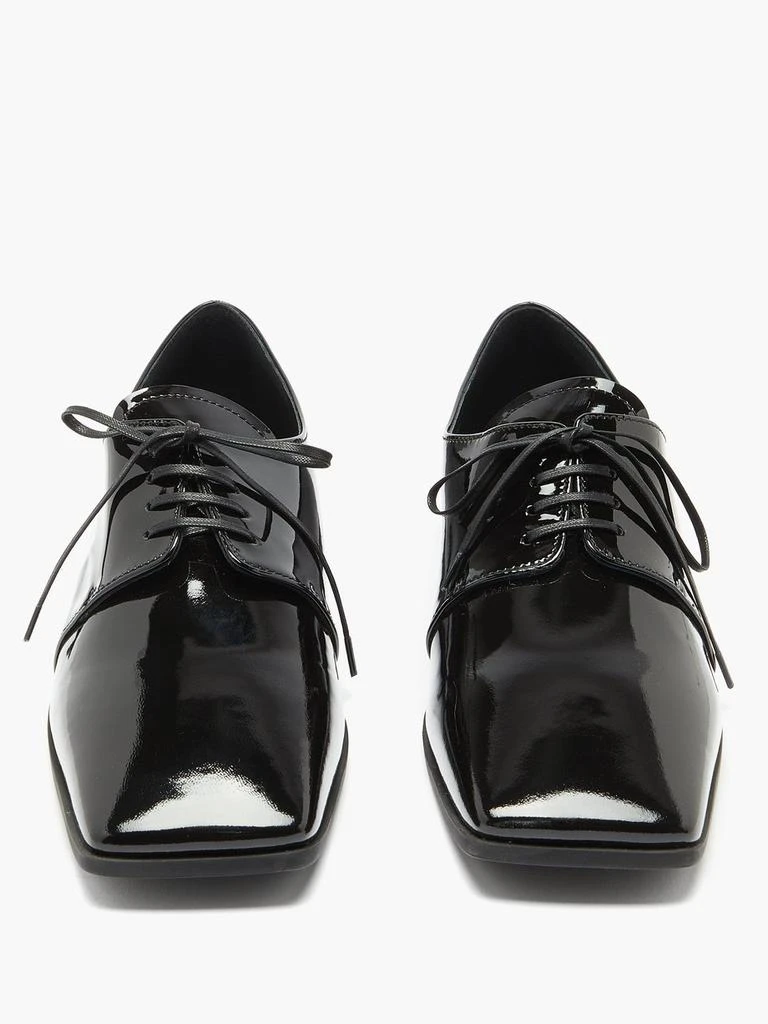 商品Prada|Square-toe patent-leather shoes,价格¥1832,第5张图片详细描述