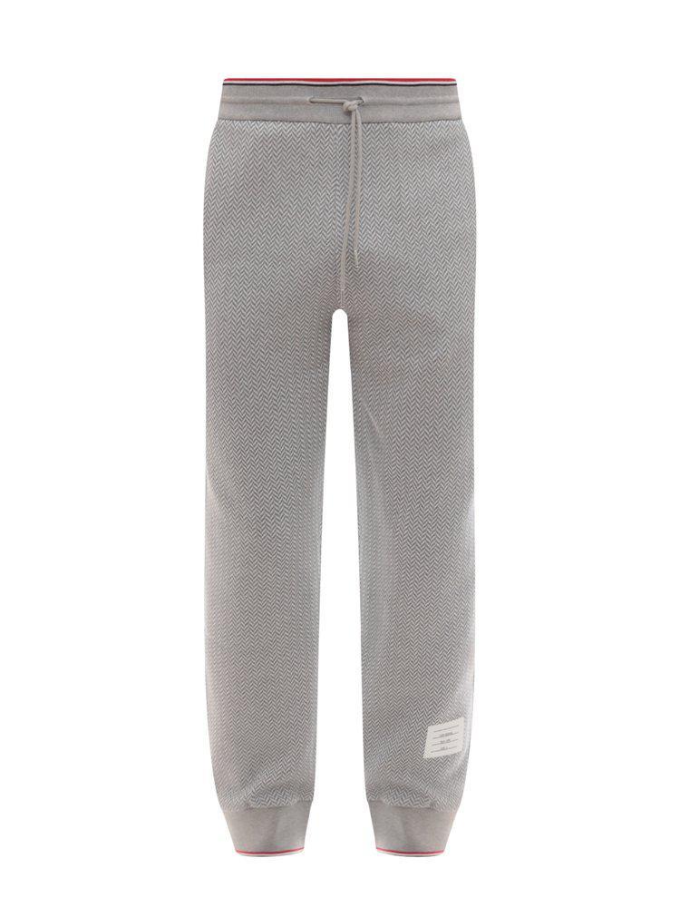 商品Thom Browne|Thom Browne Logo-Patch Drawstring Track Pants,价格¥7439,第1张图片