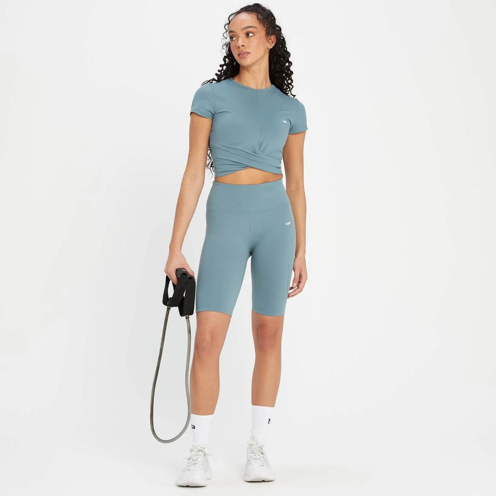 商品Myprotein|MP Women's Power Cycling Short - Pebble Blue,价格¥89,第4张图片详细描述