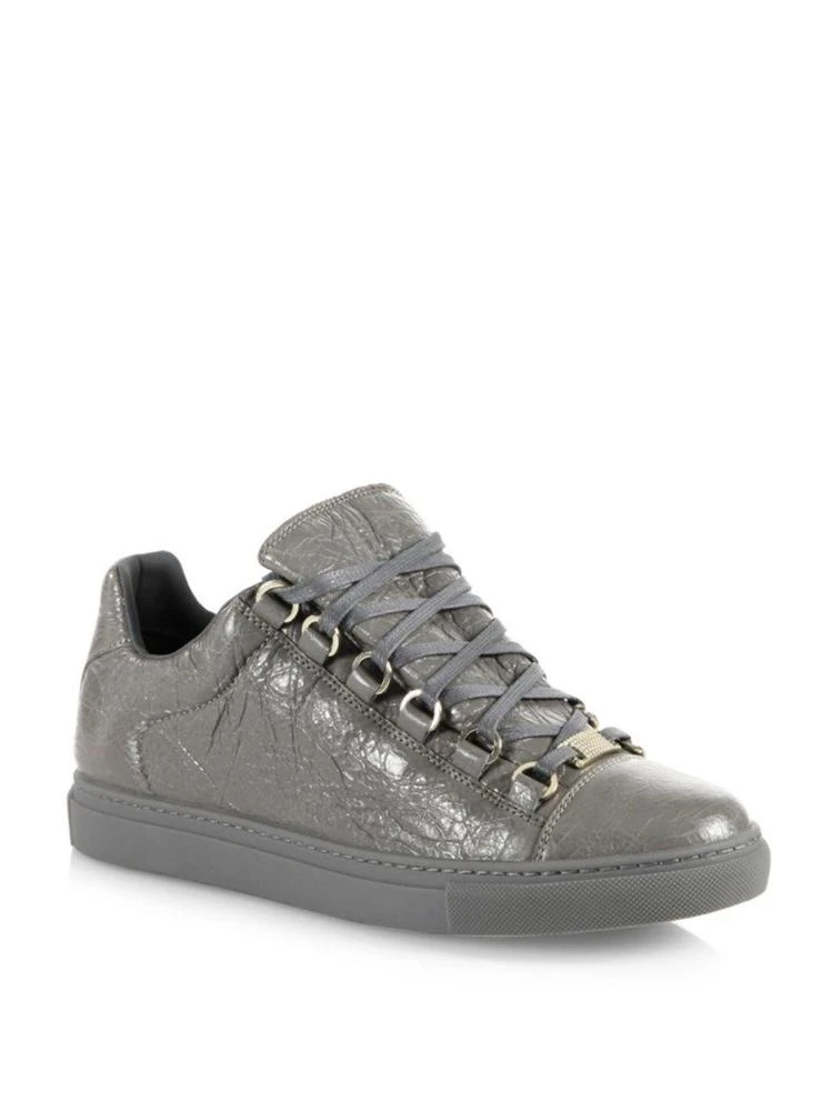 商品Balenciaga|Leather Lace-Up Trainer Sneakers,价格¥1785,第1张图片