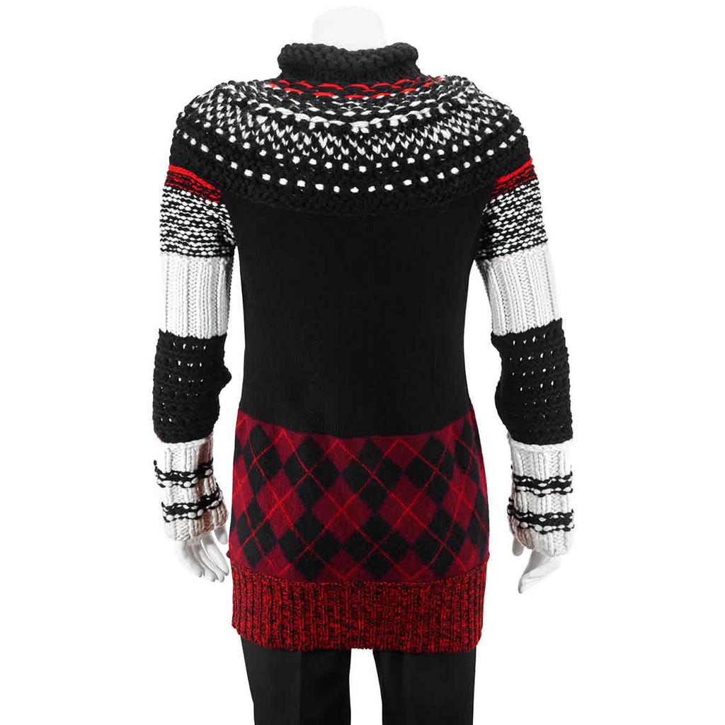 Burberry Ladies Hand-knitted Yoke Cashmere Wool Sweater, Size Small商品第3张图片规格展示