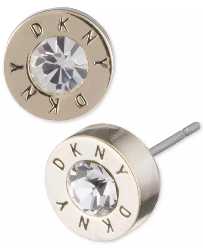 商品DKNY|Logo Crystal Ring Stud Earrings,价格¥114,第1张图片