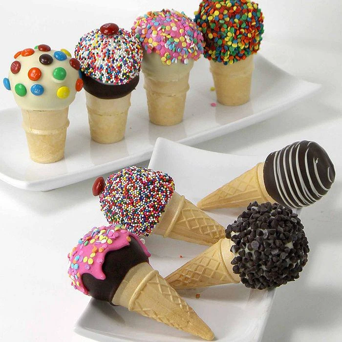 商品Chocolate Covered Company|Ice Cream Cone Cake Pops, 8 Piece,价格¥309,第1张图片