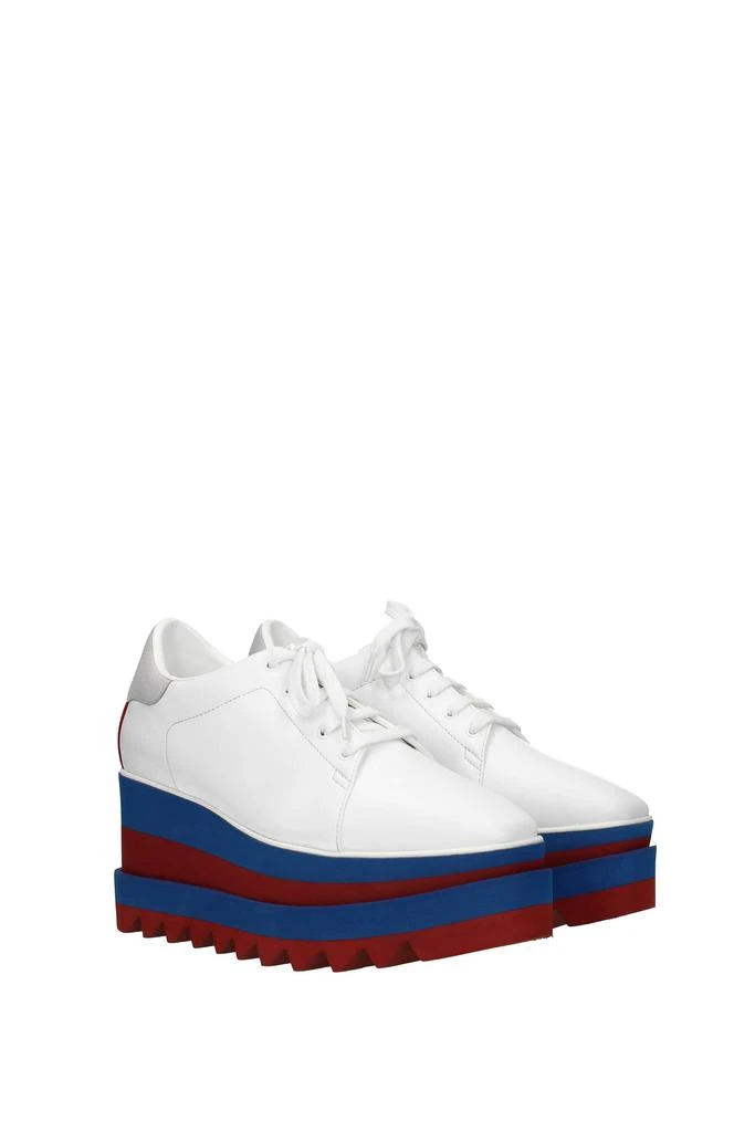 商品Stella McCartney|Lace up and Monkstrap Eco Leather White Blue,价格¥1817,第2张图片详细描述