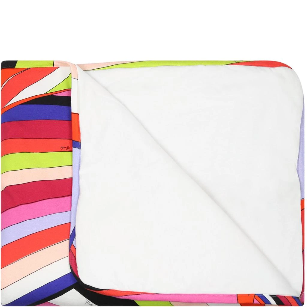商品EMILIO PUCCI|Multicolor Blanket For Baby Girl With Lgoo,价格¥1715,第2张图片详细描述