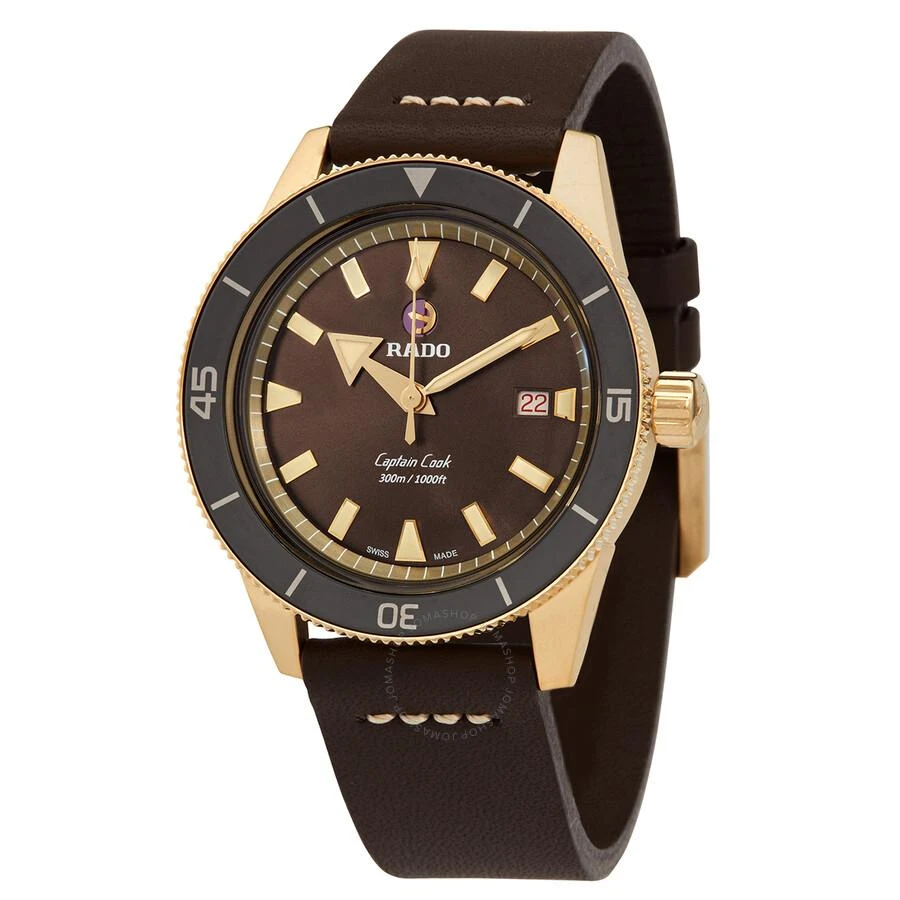 商品Rado|Captain Cook Automatic Brown Dial Men's Watch R32504306,价格¥16382,第1张图片