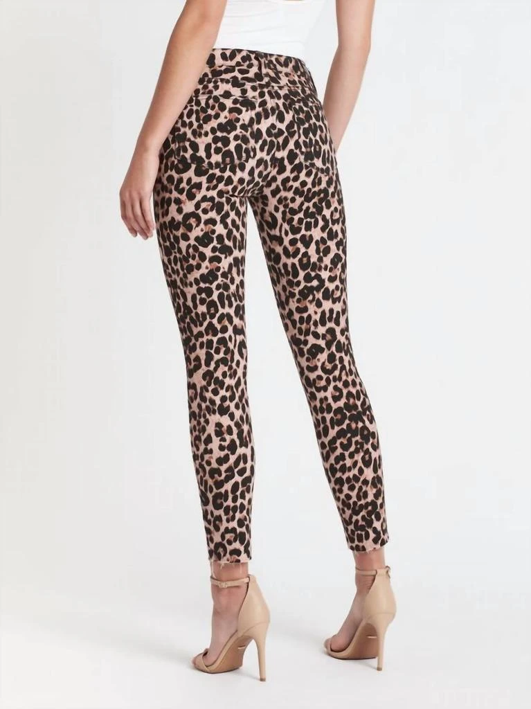 商品Paige|Hoxton Ankle Jean In Pink Leopard,价格¥1221,第1张图片