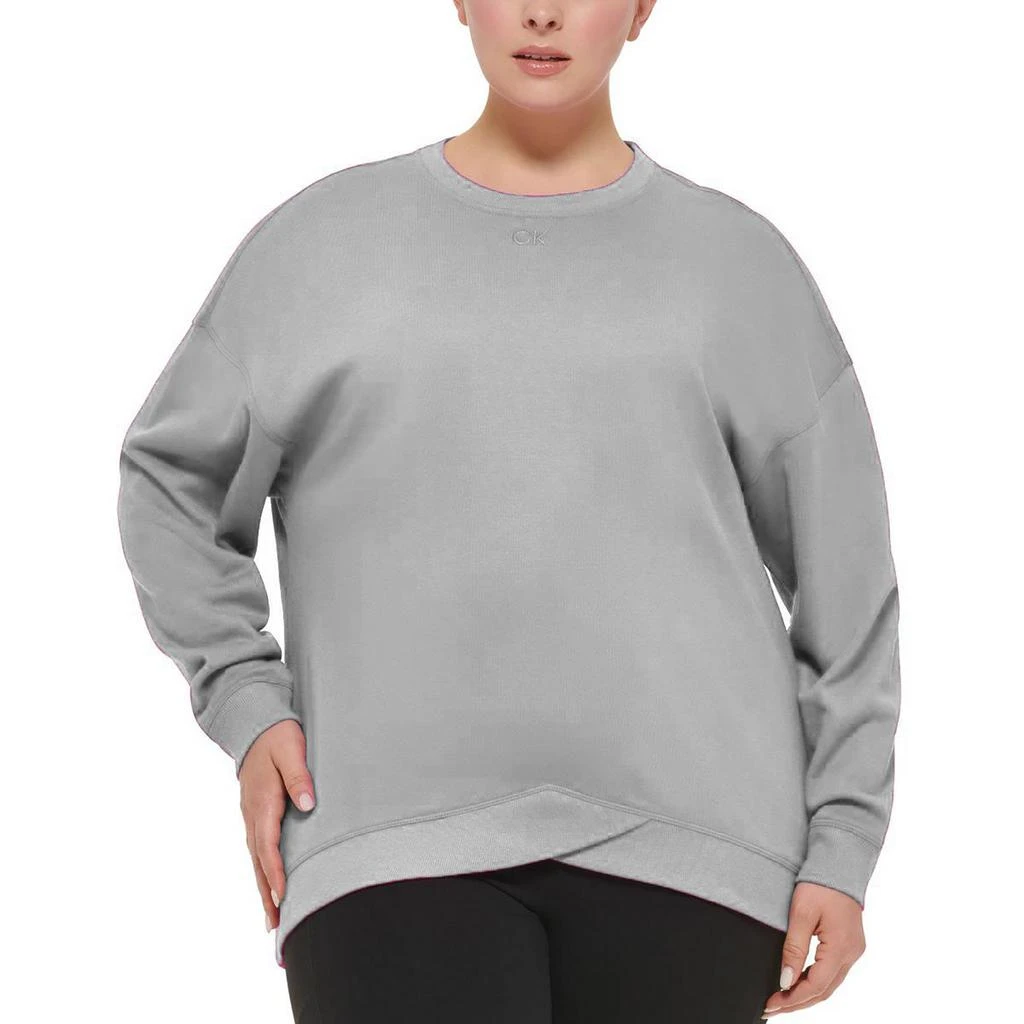 商品Calvin Klein|Calvin Klein Performance Womens Plus Terry Cozy Sweatshirt,价格¥183-¥227,第5张图片详细描述