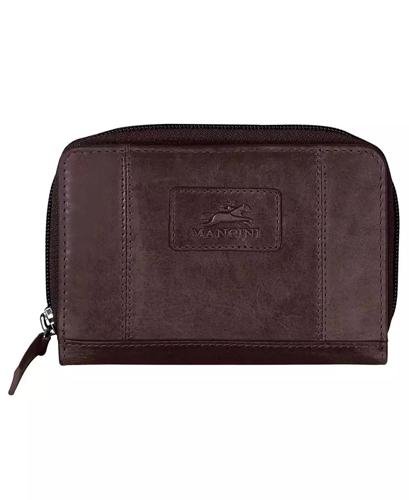 商品Mancini Leather Goods|Casablanca Collection RFID Secure Small Clutch Wallet,价格¥471,第1张图片