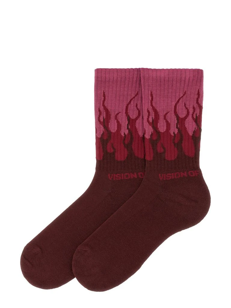 商品Vision of Super|Socks With Double Logo Flame,价格¥424,第2张图片详细描述