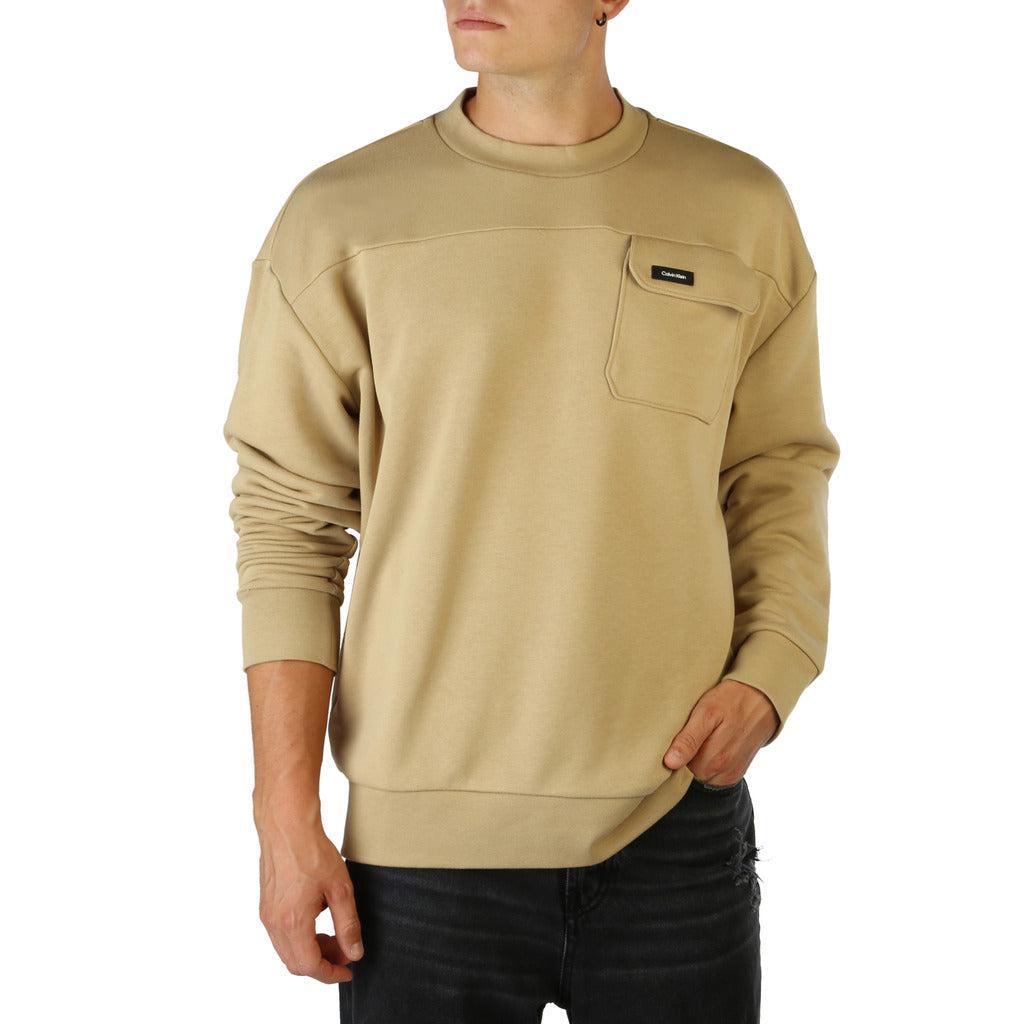 商品Calvin Klein|Calvin Klein round neck solid color Sweatshirt,价格¥836,第6张图片详细描述