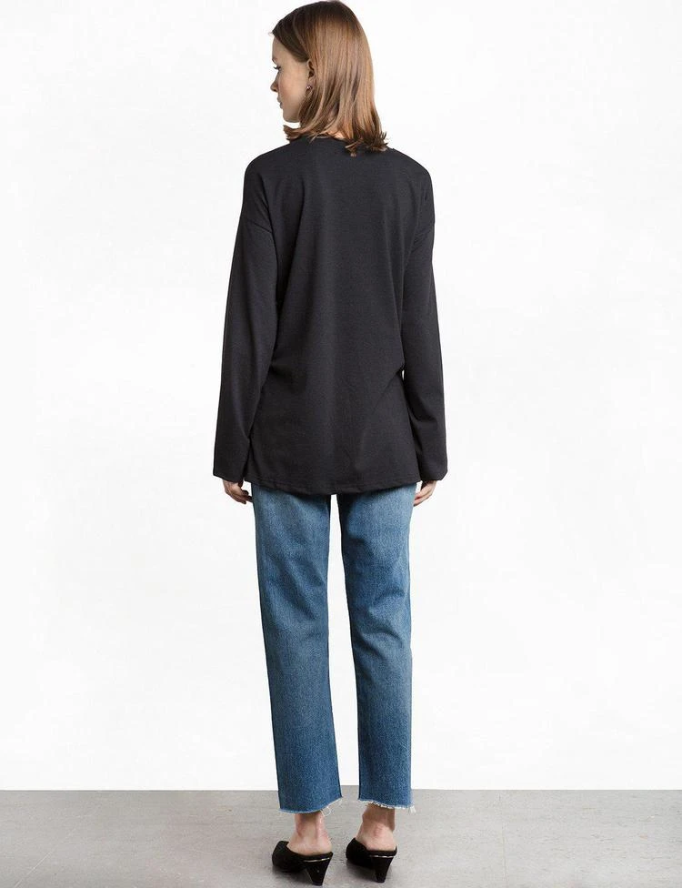 商品Pixie Market|Corset Hook Black Long Sleeve Tee,价格¥303,第5张图片详细描述