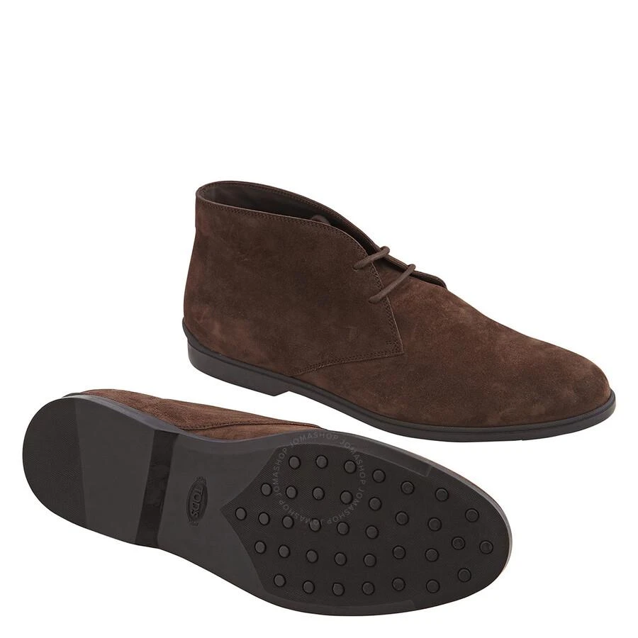 商品Tod's|Men's Dark Brown Suede Desert Boots,价格¥1482,第2张图片详细描述