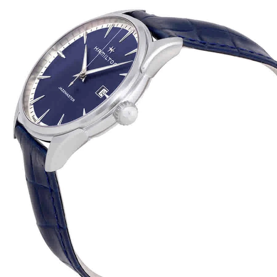 商品Hamilton|Jazzmaster Blue Dial Men's Leather Watch H32451641,价格¥2810,第2张图片详细描述