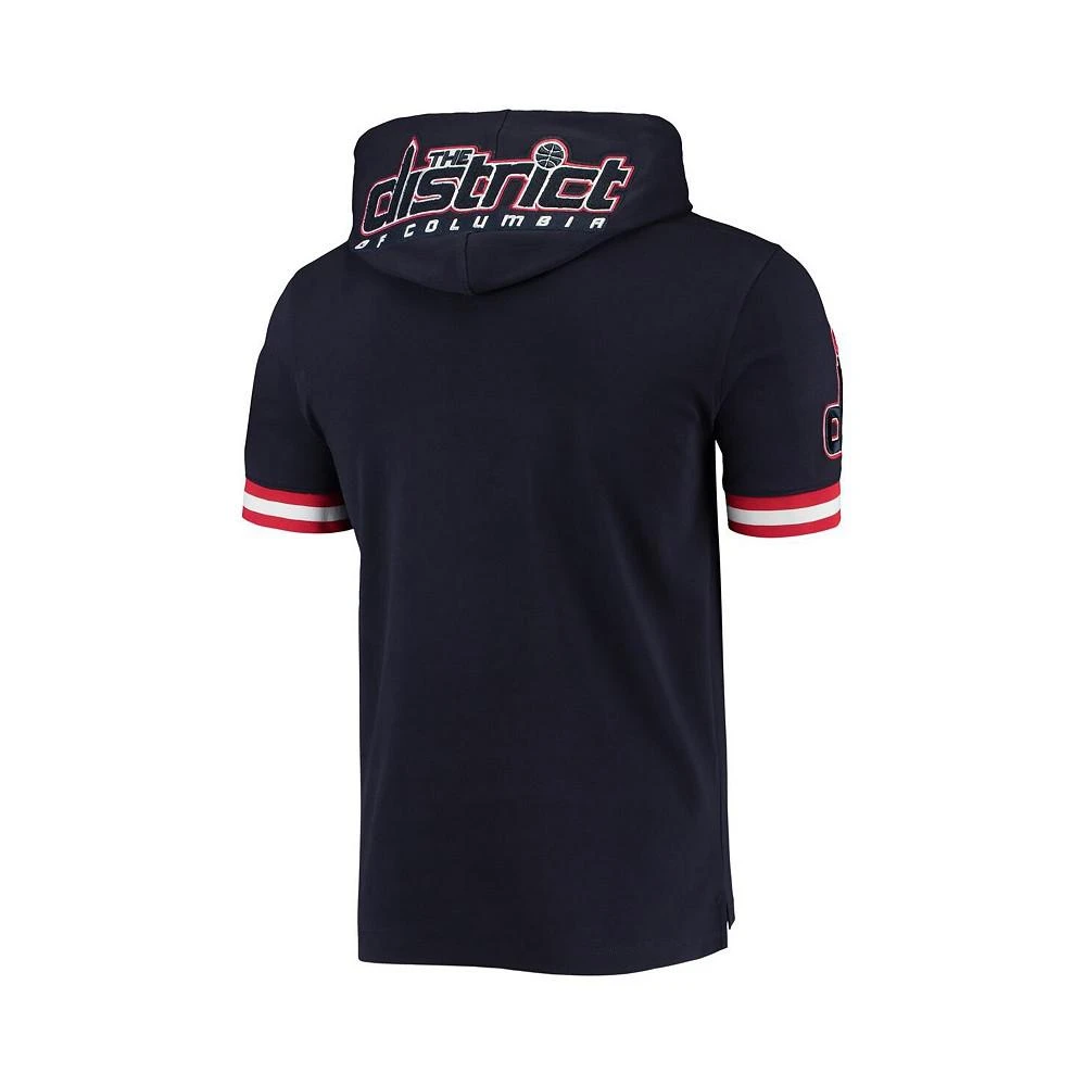 商品Pro Standard|Men's Bradley Beal Navy Washington Wizards Name and Number Short Sleeve Pullover Hoodie,价格¥749,第4张图片详细描述