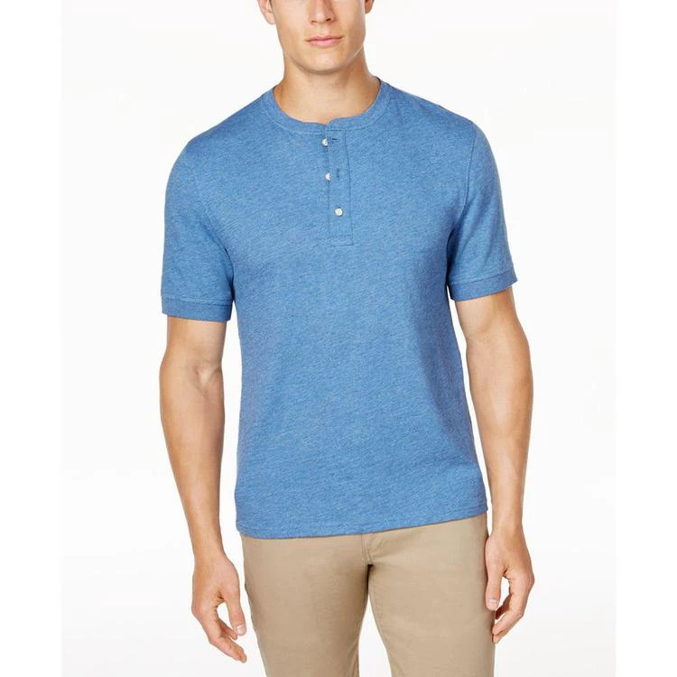 商品Club Room|Men's Cotton Henley, Created for Macy's,价格¥75,第1张图片