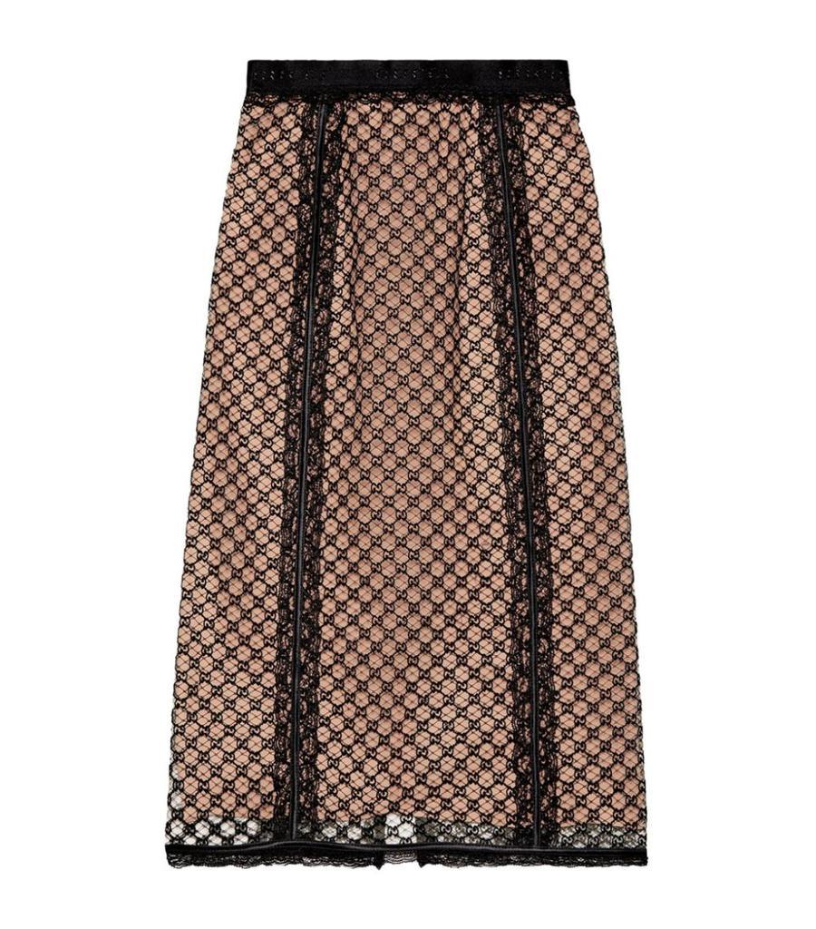 商品Gucci|GG Supreme Midi Skirt,价格¥12313,第1张图片