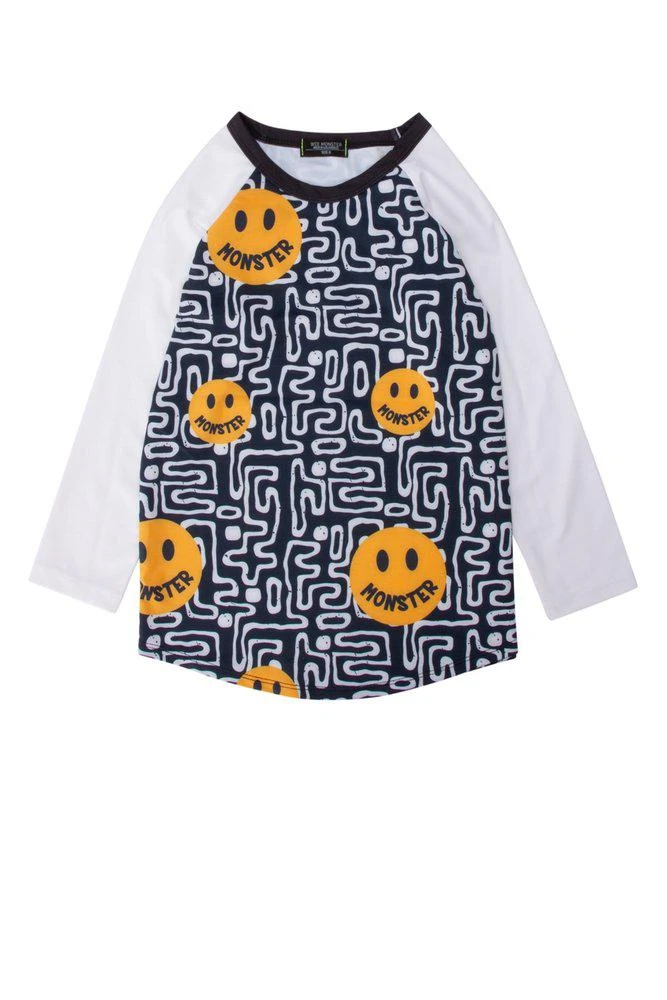 商品Wee Monster|Wee Monster Pattern-Printed Long-Sleeved Swim Top,价格¥239,第1张图片