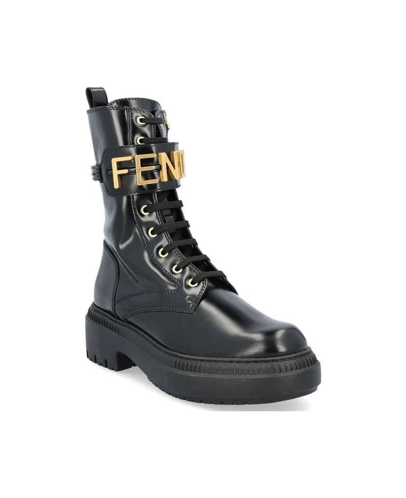 商品Fendi|Graphy Rounded-toe Biker Boots,价格¥8883,第2张图片详细描述