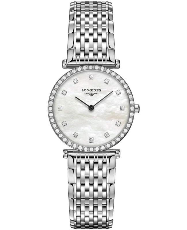 商品Longines|Longines La Grande Classique Quartz Mother of Pearl Dial Diamond Stainless Steel Women's Watch L4.523.0.87.6,价格¥22715,第1张图片