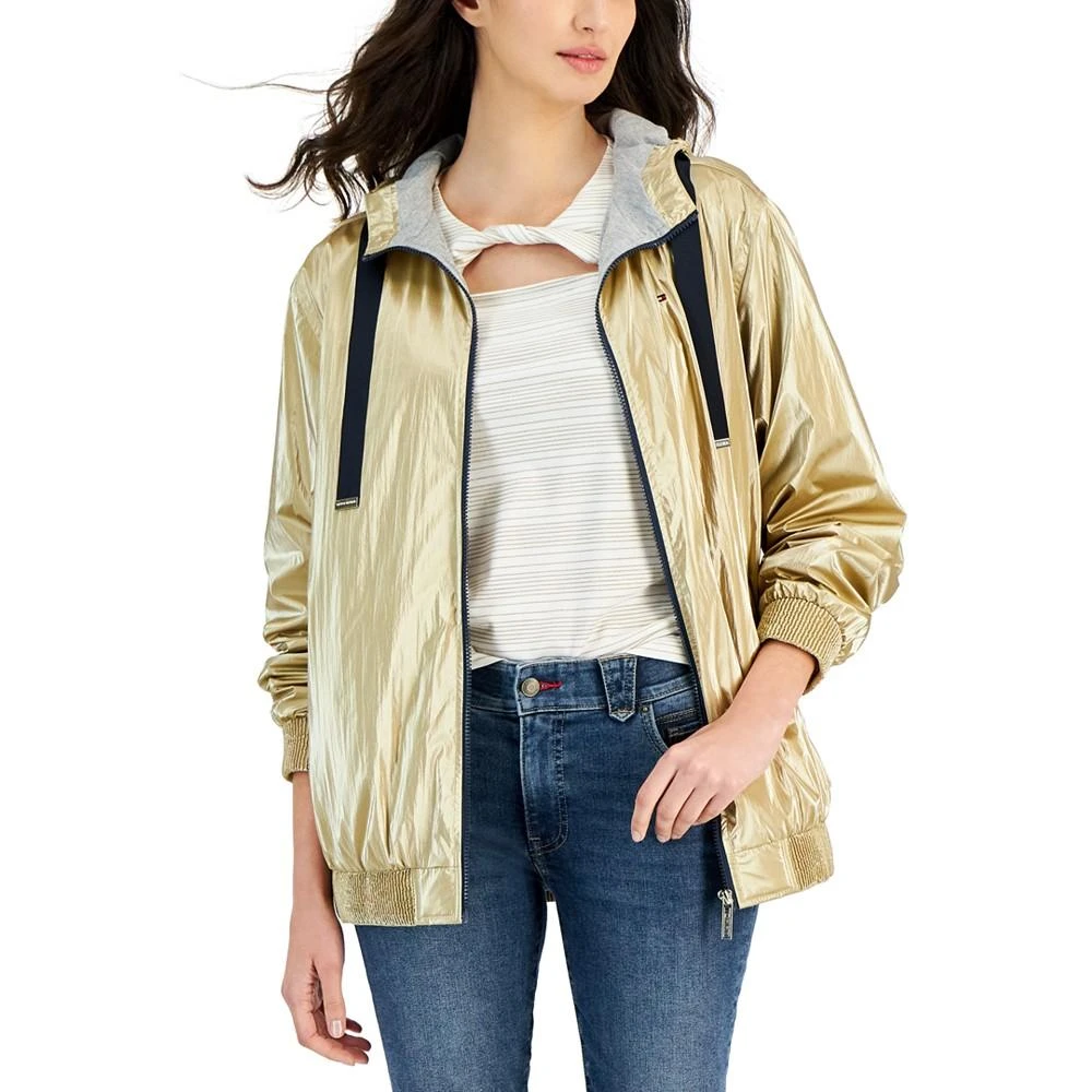 商品Tommy Hilfiger|Women's Elegant Hooded Long-Sleeve Windbreaker,价格¥627,第1张图片