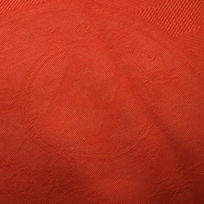 商品[二手商品] Hermes|Hermes Bright Orange Silk and Cashmere Jacquard New Libris Stole,价格¥3242,第3张图片详细描述