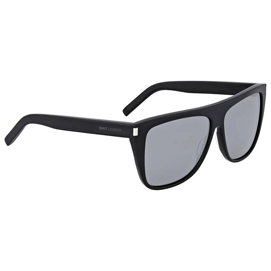 商品Yves Saint Laurent|Grey Mirror Rectangular Unisex Sunglasses SL 1 001 59,价格¥1122,第3张图片详细描述