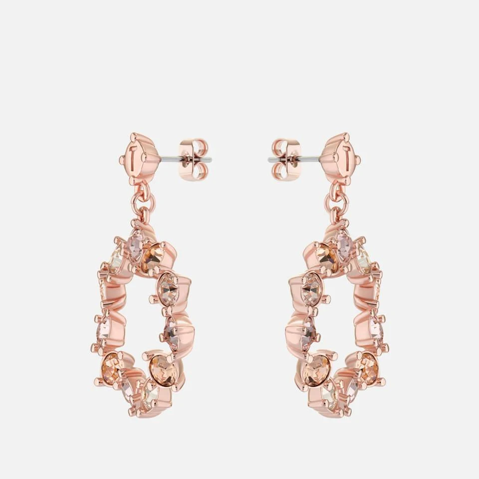 商品Ted Baker London|Ted Baker Crissty Rose Gold-Tone and Crystal Earrings,价格¥300,第3张图片详细描述