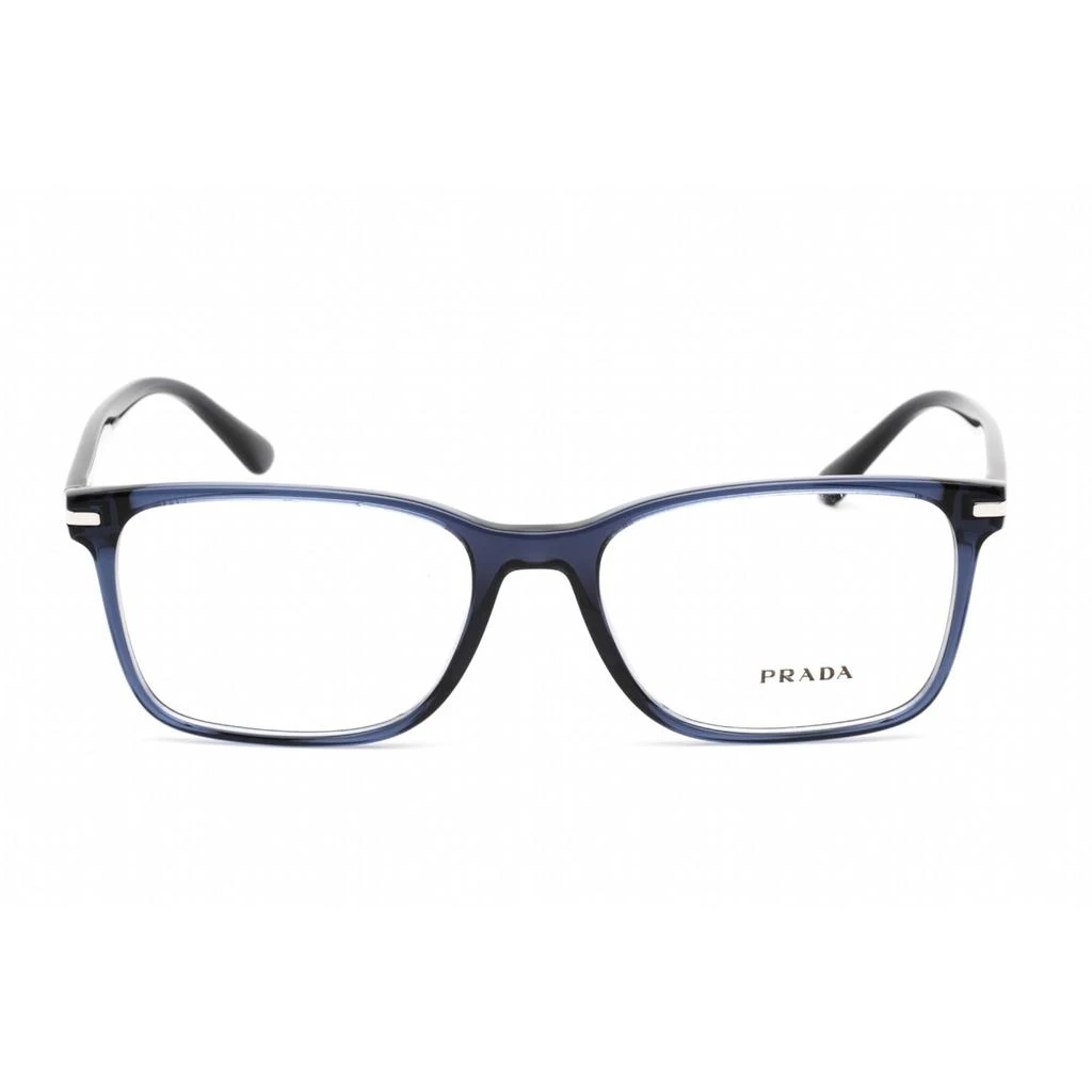 商品Prada|Prada Women's Eyeglasses - Blue Crystal Plastic Rectangular Frame | 0PR 14WV 08Q1O1,价格¥785,第2张图片详细描述