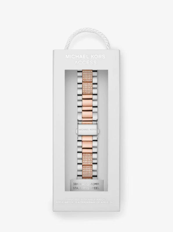 商品Michael Kors|Pavé Two-Tone Strap For Apple Watch®,价格¥1034,第4张图片详细描述