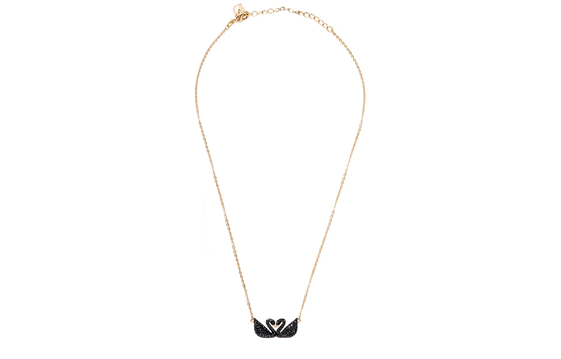 商品[国内直发] Swarovski|[预售3天]施华洛世奇 浪漫双黑天鹅 仿水晶 项链 女款 黑色,价格¥508,第11张图片详细描述