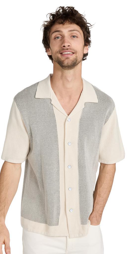 商品Rag & Bone|Rag & Bone Harvey Knit Camp Shirt,价格¥1850,第1张图片