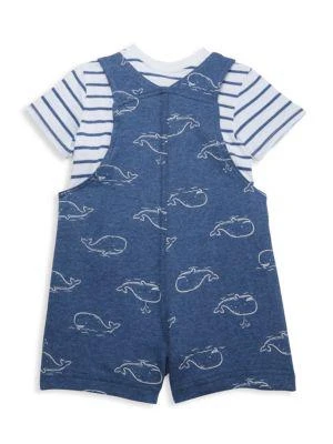 商品Little Me|Baby Girl's 2-Piece Overall & T-Shirt Set,价格¥79,第2张图片详细描述