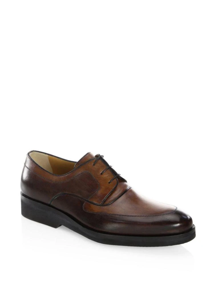 商品A. Testoni|Black Label Leather Derby Shoes,价格¥7194,第1张图片