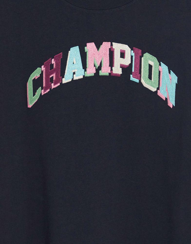 Champion boxy t-shirt with logo in black商品第3张图片规格展示