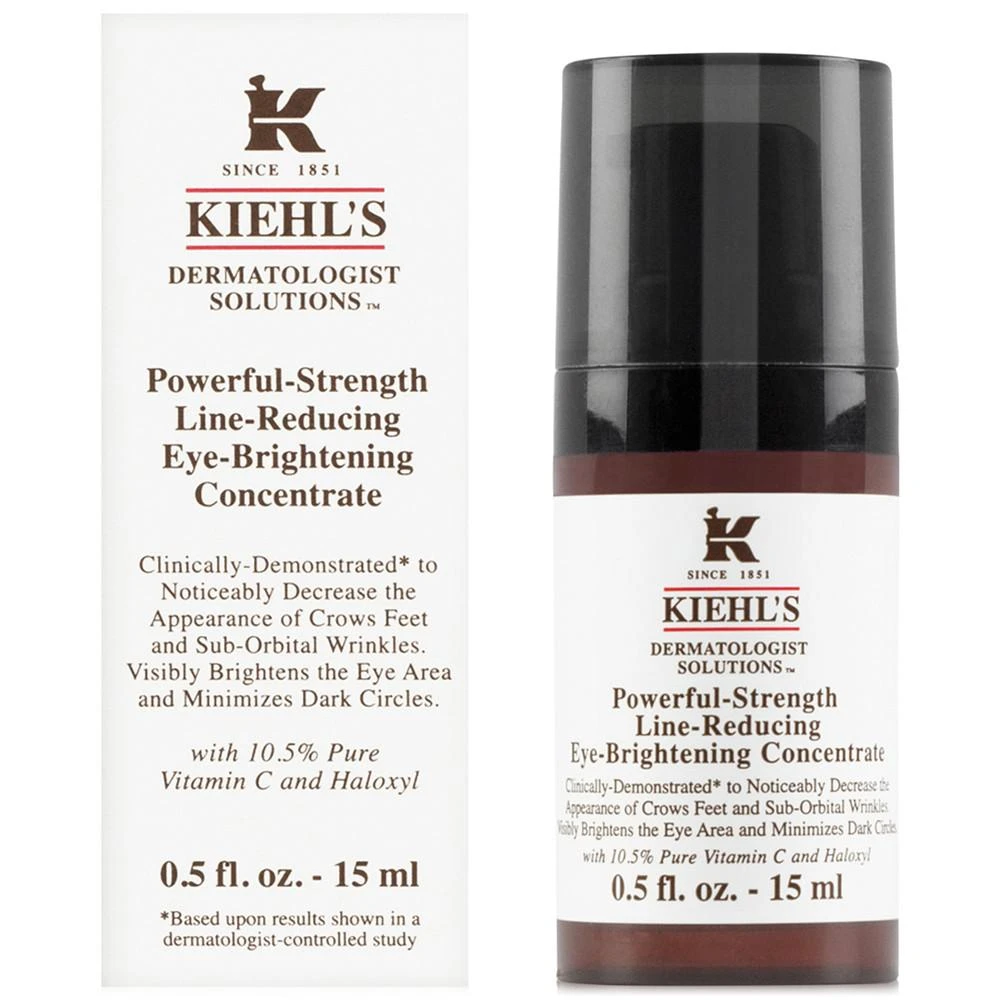 商品Kiehl's|Dermatologist Solutions Powerful-Strength Line-Reducing Eye-Brightening Concentrate, 0.5-oz.,价格¥331,第2张图片详细描述