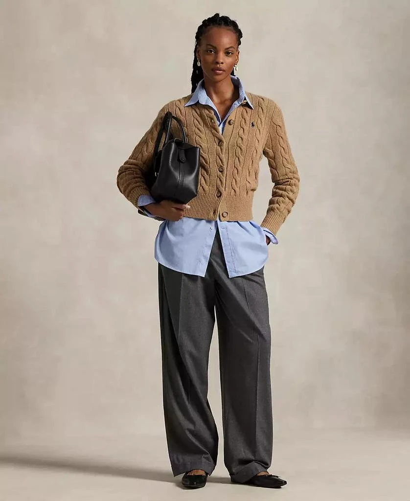 商品Ralph Lauren|Women's Cable-Knit Wool-Cashmere Cardigan Sweater,价格¥1974,第2张图片详细描述