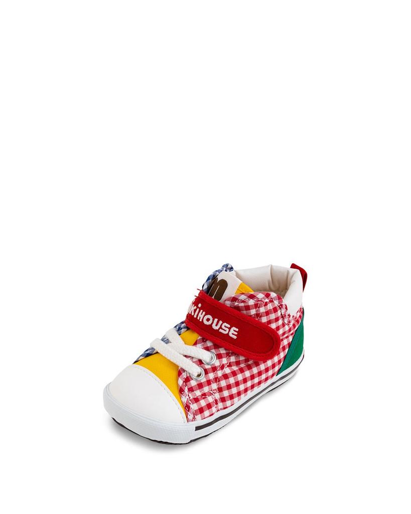 Unisex Patchwork Gingham High Top Second Shoes - Walker, Toddler商品第6张图片规格展示