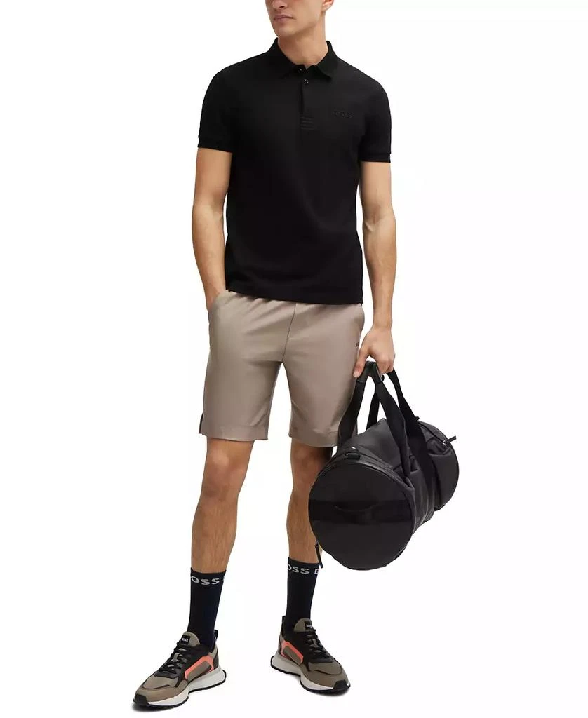 商品Hugo Boss|Men's Mesh Logo Slim-Fit Polo Shirt,价格¥530,第3张图片详细描述