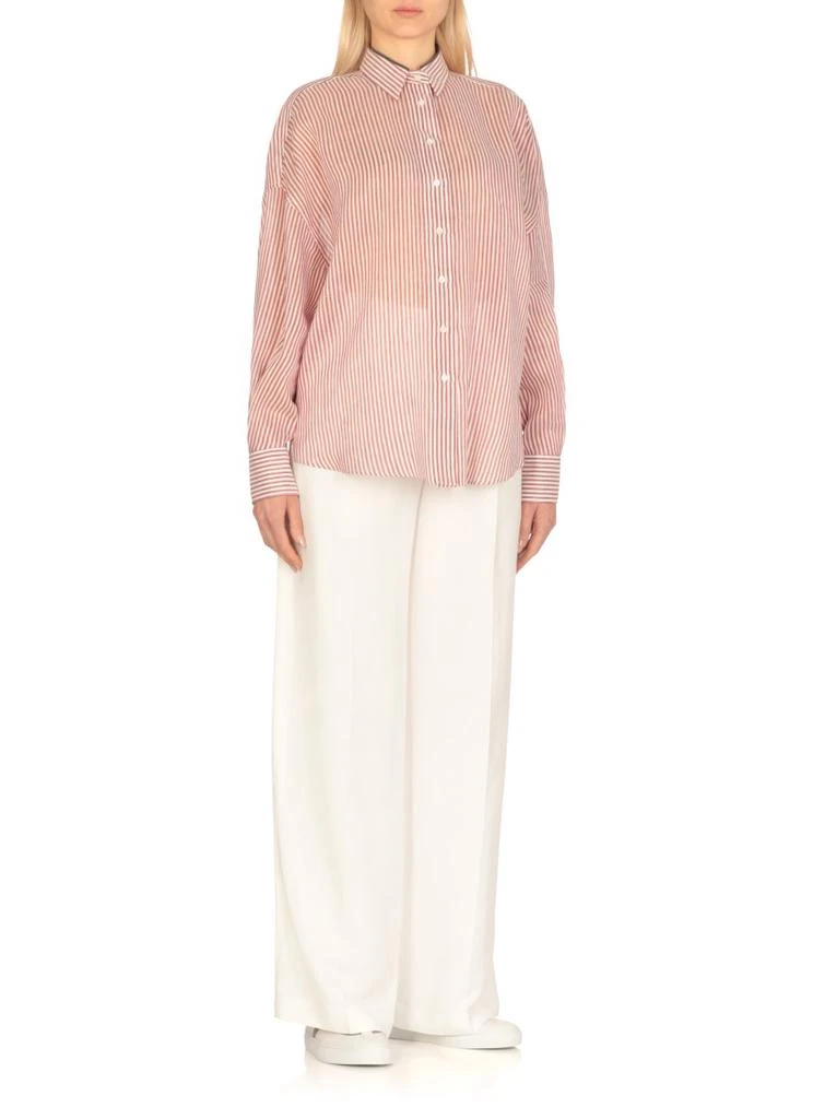 商品Brunello Cucinelli|Red Linen And Silk Shirt,价格¥6287,第3张图片详细描述