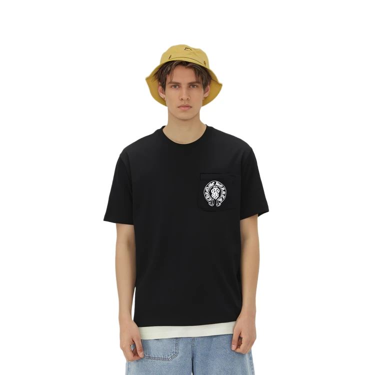 商品[国内直发] Chrome Hearts|美国国旗限定短袖T恤 男女同款 黑色,价格¥4162,第7张图片详细描述