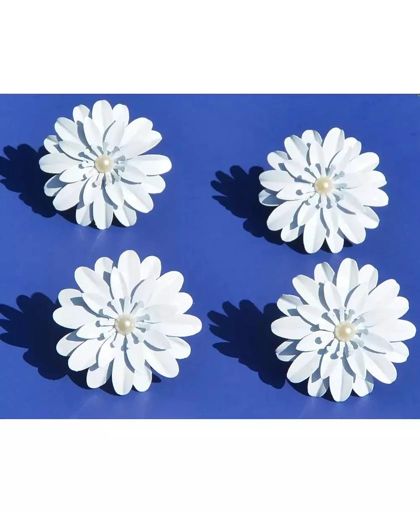 商品Vibhsa|White Pearl Flower Napkin Ring,价格¥182,第2张图片详细描述