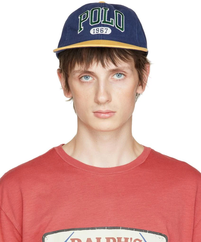 商品Ralph Lauren|Navy & Yellow Logo Cap,价格¥211,第1张图片